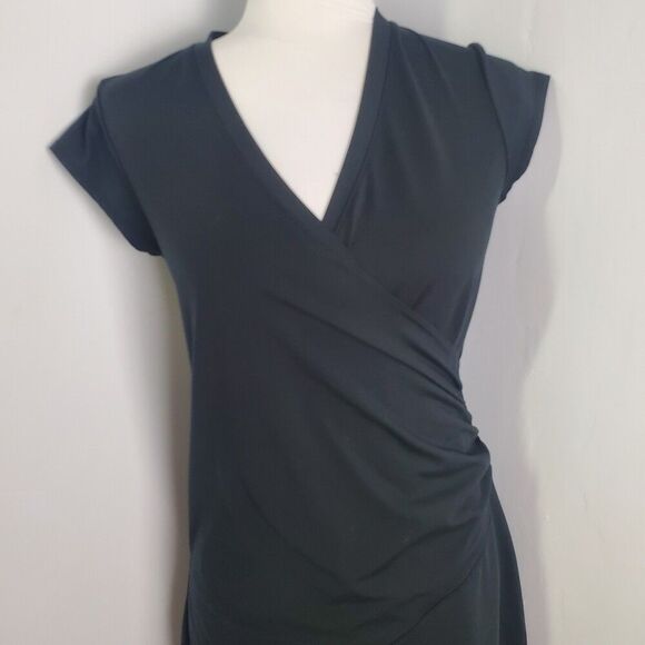 Athleta Black Midi Dress Size Small - Picture 3 of 6